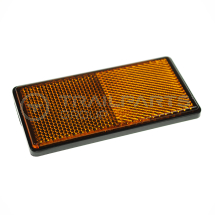 Rectangle reflector amber self adhesive 104 x 51mm