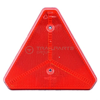 Ifor Williams red triangle reflector (cut corners)