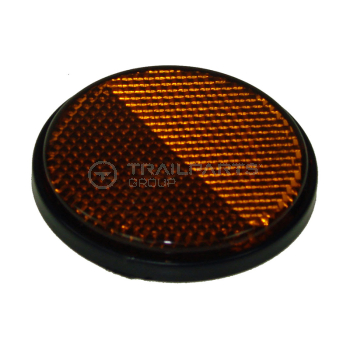 Round reflector amber self adhesive