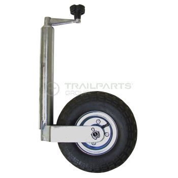 Jockey wheel assembly 48mm c/w pneumatic tyre