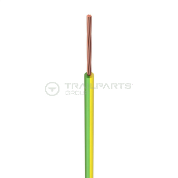 Single core cable 1.5mm x 100m yellow/green ST91X