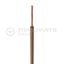 Single core cable 6mm x 100m brown 6491X