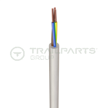 Three core white flex cable 1.5mm x 50m 3183Y