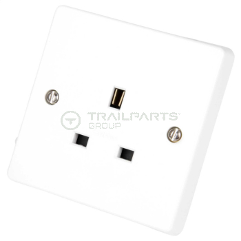 Socket unswitched single 13A 1 premium