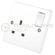 Socket switched single 13A DP premium
