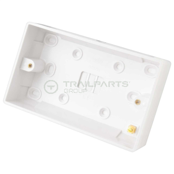 Surface mount pattress box double 25mm