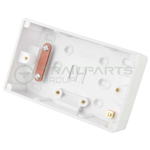 Surface mount pattress box double 47mm