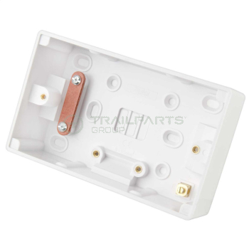 Surface mount pattress box double 47mm