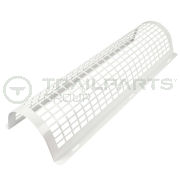 Tubular heater wire guard 2' single tube white