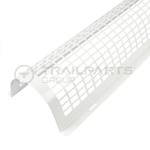 Tubular heater wire guard 6' single tube white