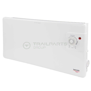 Wall mounted panel heater 240V 1000W c/w thermostat & timer
