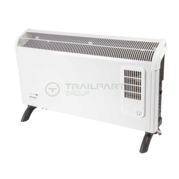 Wall/floor mounted convector heater 3kW themostat & timer