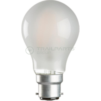 LED 240V bulb BC 7W frosted