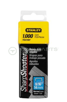 Stanley heavy duty sharp point staples 10x8mm 1000 pk