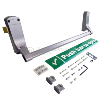 Panic push bar single door reversible rim latch kit