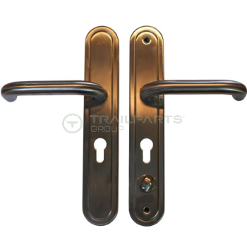 Multi locking 'return to door' lever handles left hand pair