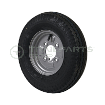 Wheel and tyre assembly 4.00 - 8inch 6 ply 4 x 4inch PCD