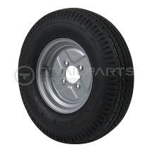 Wheel and tyre assembly 5.00 - 10 6 ply 4 x 4inch PCD