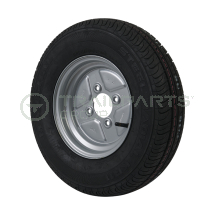 Wheel and tyre assembly 145 R10 4 ply 4 x 4inch PCD