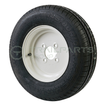 Wheel and tyre assembly 145 R10 8 ply 4 x 4inch PCD