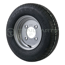 Wheel and tyre assembly 145 R10 8 ply 4 x 5.5inch PCD