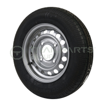 Wheel and tyre assembly 155 R13 4.5J 4 x 5.5inch PCD