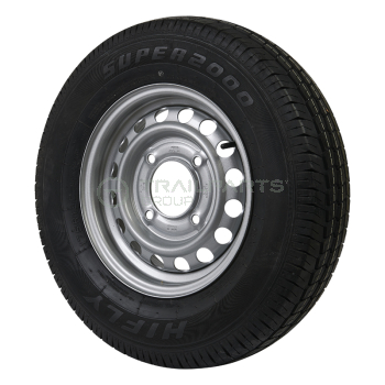 Wheel and tyre assembly 175 R13 4.5J 4 x 5.5Inch PCD