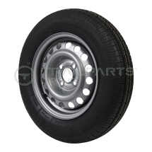 Wheel and tyre assembly 155 R13 4.5J 4 x 100mm PCD