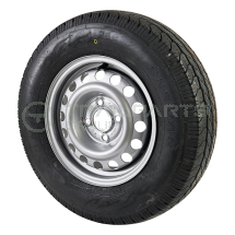 Wheel and tyre assembly 8 ply 175 R13 4.5J 4 x 100mm PCD