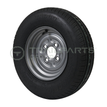 Wheel and tyre assembly 145 R10 8 ply 4 x 100mm PCD