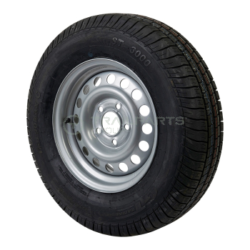 Wheel & tyre assembly 195 R14 5.5J 5 x 112mm - M12 Conical