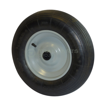 Wheel and tyre pneumatic for Poly trolley (25 x 75mm bore)