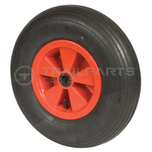 Wheel and tyre assembly 4.00-8inch 4 ply plastic 1inch bore