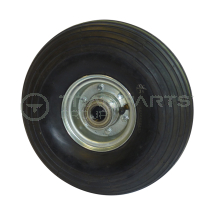 Wheel and tyre assembly 4.00 - 4inch 2 ply c/w 25 x 75mm bore