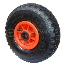 Wheel & tyre assembly plastic 3.00 - 4inch 4 ply c/w 25mm bore