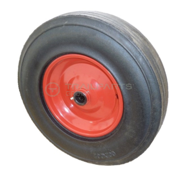 Wheel and tyre assembly 4.00 - 8Inch solid c/w 1Inch roller bore