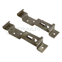 Number plate clips spring- loaded rectangular type (pair)