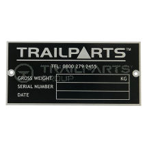 Trailer identification plate