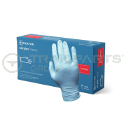 Powder-free blue nitrile gloves Large (x 100)