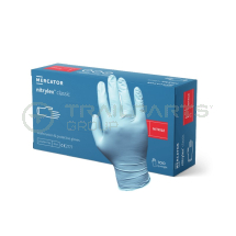 Powder-free blue nitrile gloves Medium (x 100)
