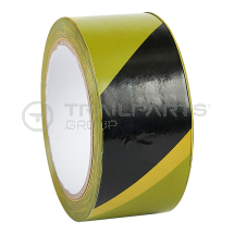 Hazard tape self-adhesive yellow/black 33m x 50mm