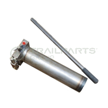 SEB cylinderical hydraulic tank c/w pump & handle