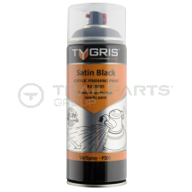 Satin black RAL9005 acrylic paint aerosol 400ml