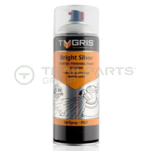 Bright silver RAL9006 acrylic paint aerosol 400ml
