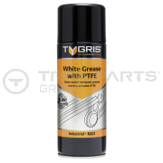 White spray grease aerosol 400ml with PTFE