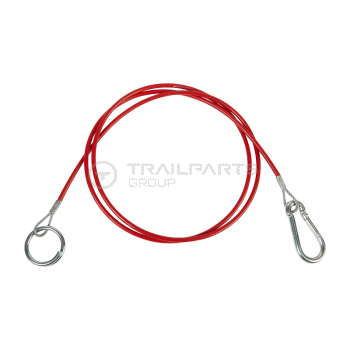 Breakaway cable red coated heavy duty 1.8m long