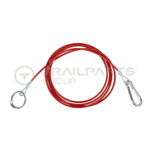 Breakaway cable red coated heavy duty 2.5m long