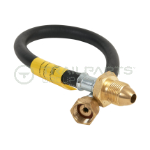 Gas bottle pigtail hose 20inch c/w non-return valve
