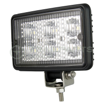 LED work lamp single bolt 12/24V rectangular 3500 lux