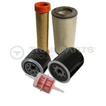 Service kit for Kubota D1105 2 part air cleaner without oil